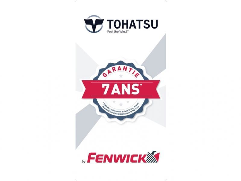 Moteurs Tohatsu garantis 7 ans